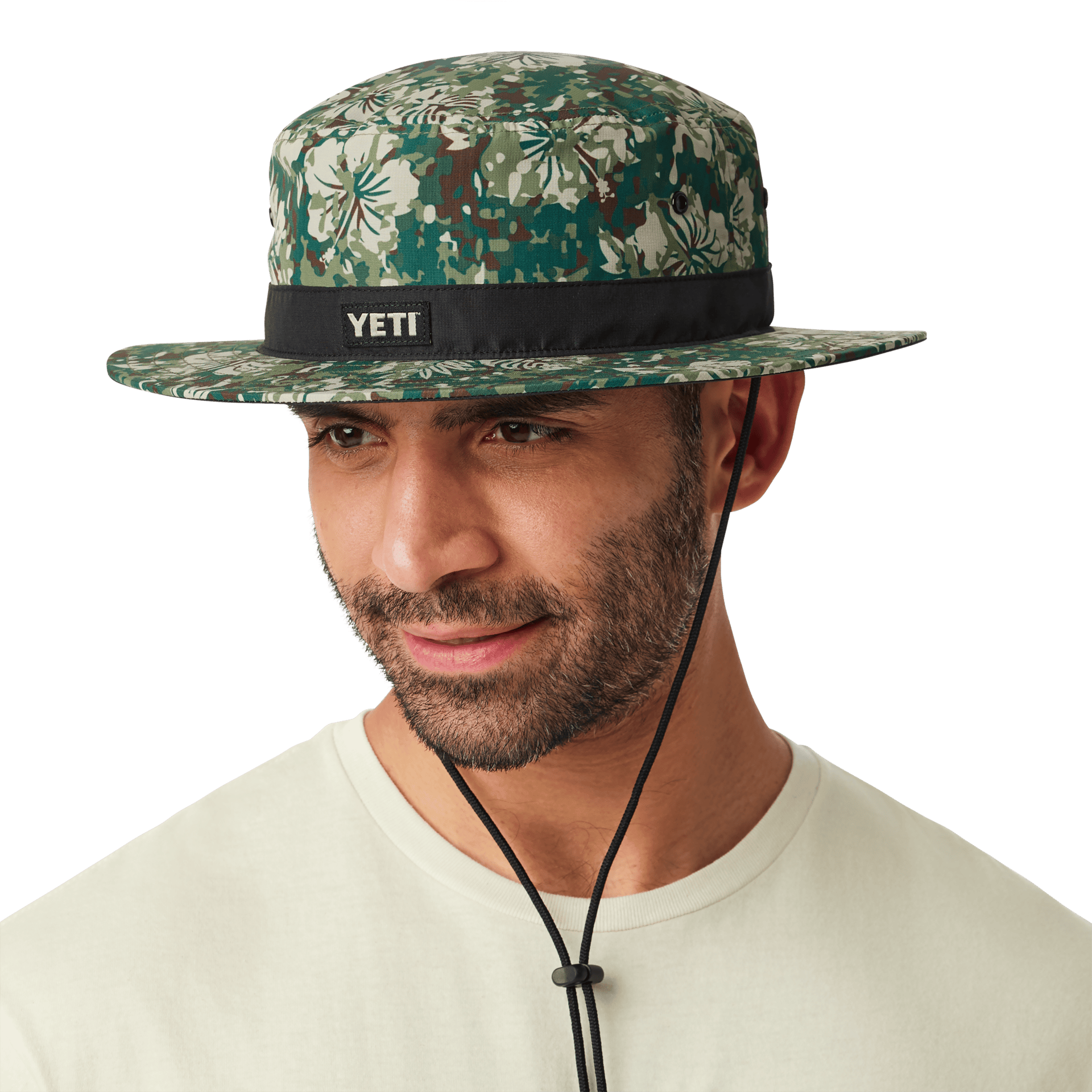 Hibiscus Print YETI® Logo Boonie Hat
